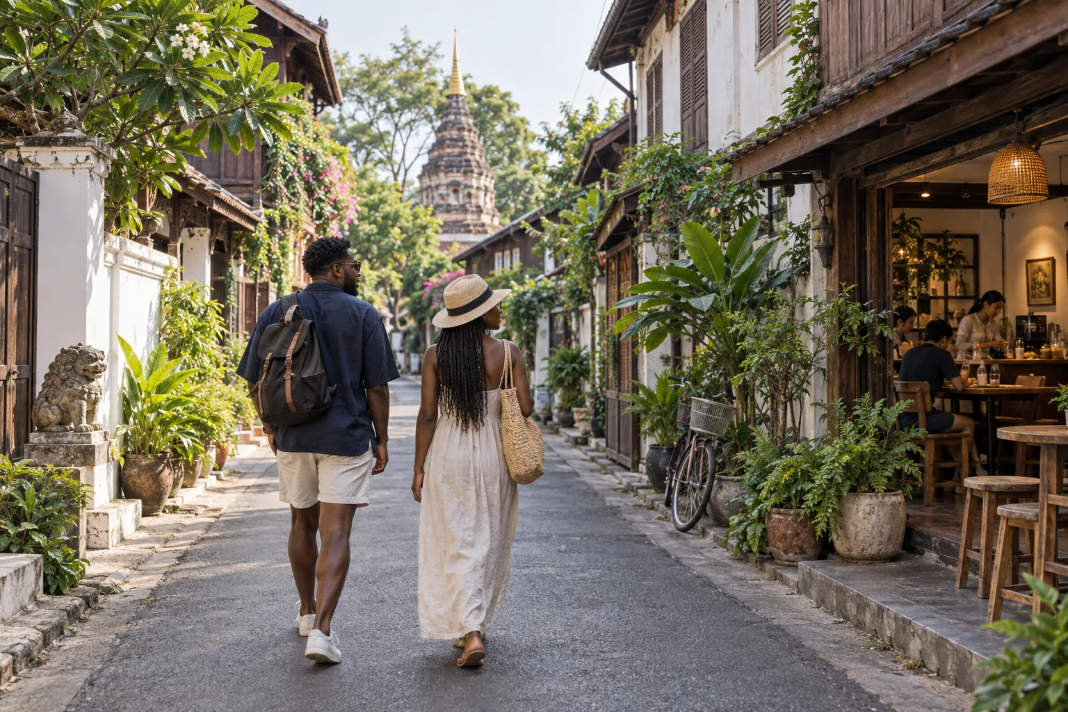 A neighborhood walk in northern Thailand.