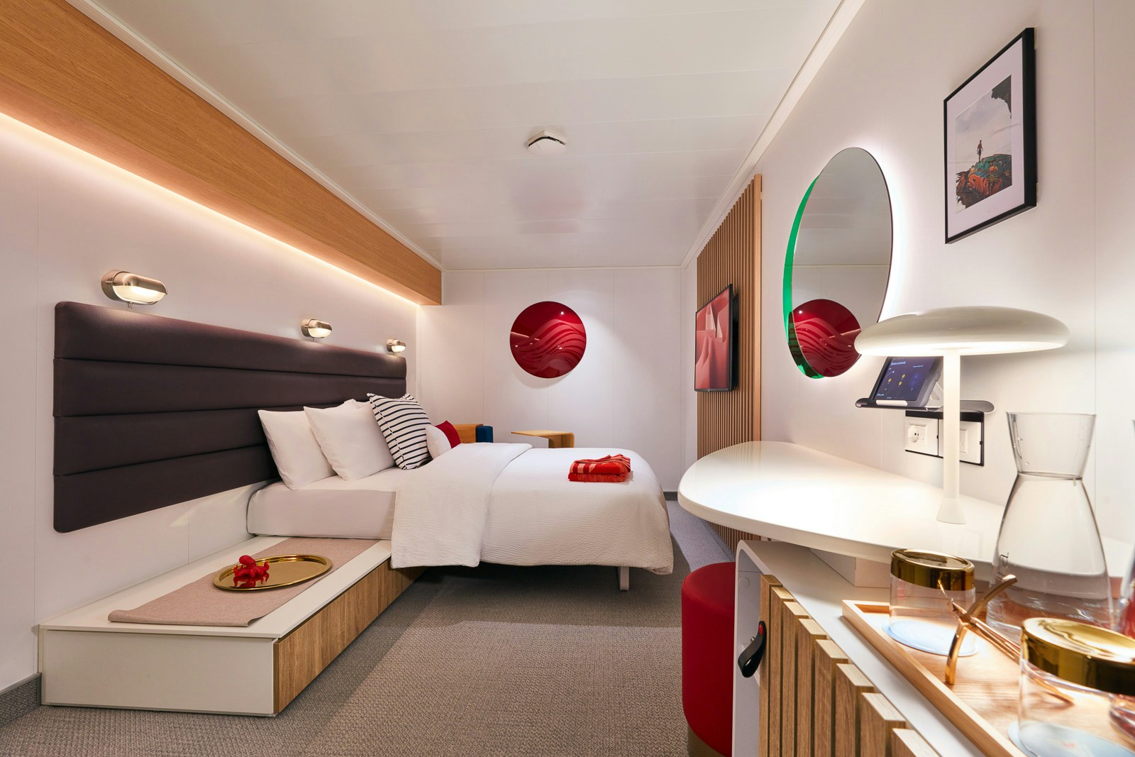 Official Virgin Voyages Insider cabin interior