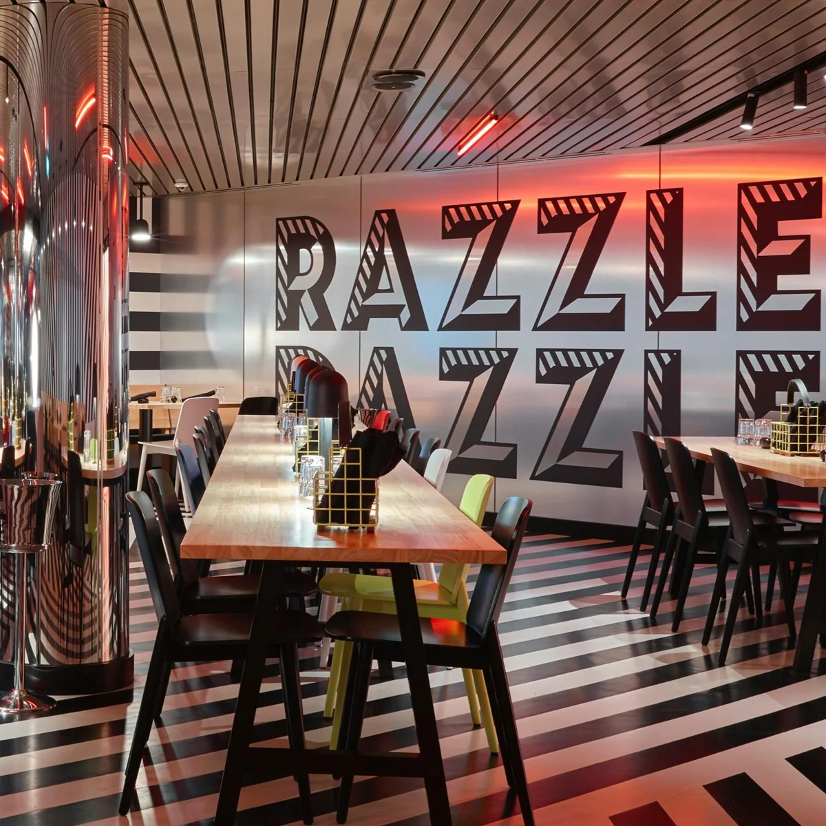 Official Virgin Voyages Razzle Dazzle by Night photography